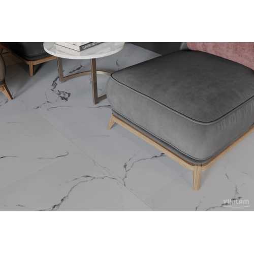 Фото Плитка ПВХ Vinilam Ceramo Stone Итальянский мрамор 83444, 43 класс (940х470х8.0 мм)