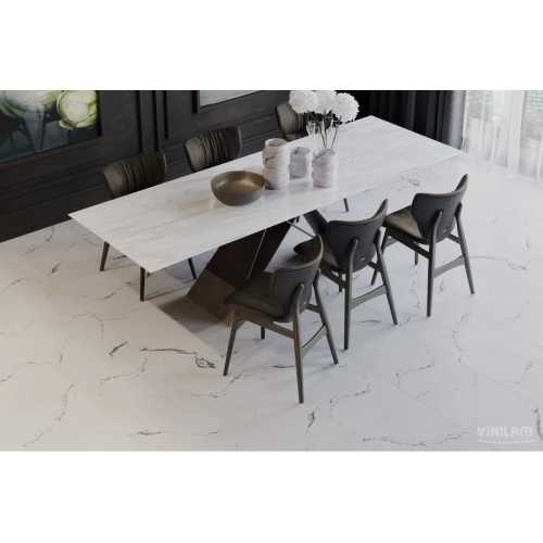 Фото Плитка ПВХ Vinilam Ceramo Stone Итальянский мрамор 83444, 43 класс (940х470х8.0 мм)