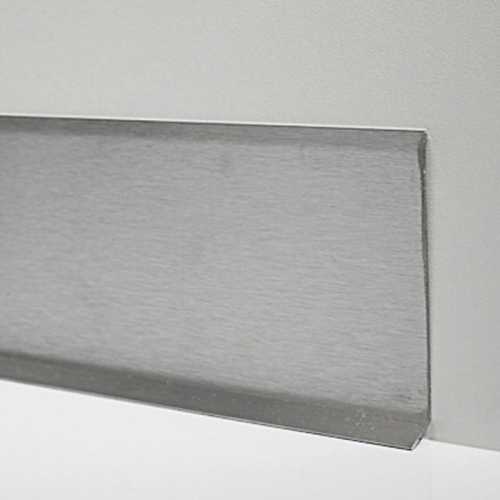Фото Плинтус нержавеющая сталь L образный ZPLS 150 полированный/ шлифованный (150х10х2500 мм)
