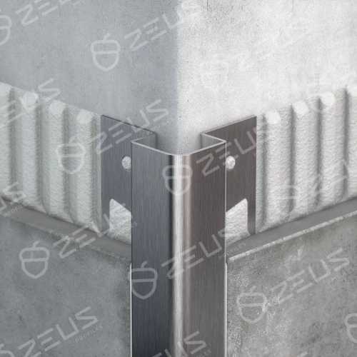Фото Антивандальный профиль для керамической плитки ZCPR 15/37, длина 2700 мм