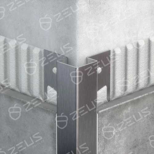 Фото Антивандальный профиль для керамической плитки ZCP 8/25, длина 2700 мм